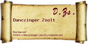 Danczinger Zsolt névjegykártya